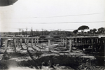 Vista del puente en construcción