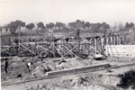Vista del puente en construcción