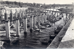 Vista del puente en construcción