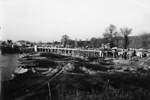 Vista del puente en construcción