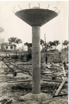 Detalle del puente en construcción