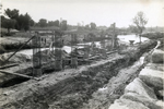 Vista del puente en construcción
