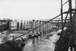 Vista del puente en construcción