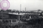 Vista del puente en construcción