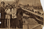 Autoridades en la inauguración del puente