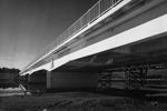 Perspectiva del puente en construcción
