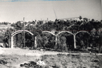 Vista de los arcos en construcción