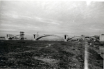 Vista del puente en construcción