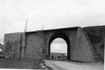 Detalle del puente en construcción