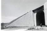Detalle del puente en construcción