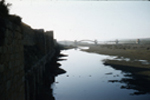 Vista del puente en construcción