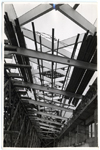 Detalle del estadio en construcción