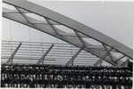 Detalle del estadio en construcción