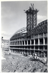 Perspectiva del estadio en construcción