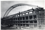 Perspectiva del estadio en construcción