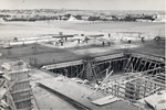 Vista de la estación en construcción