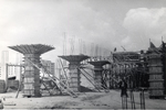 Vista de la estación en construcción