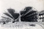 Vista de las naves en construcción