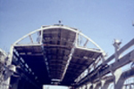 Detalle de las naves en construcción