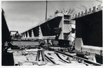 Perspectiva del puente en construcción