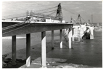 Perspectiva del puente en construcción