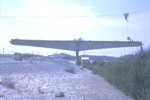 Detalle del puente en construcción
